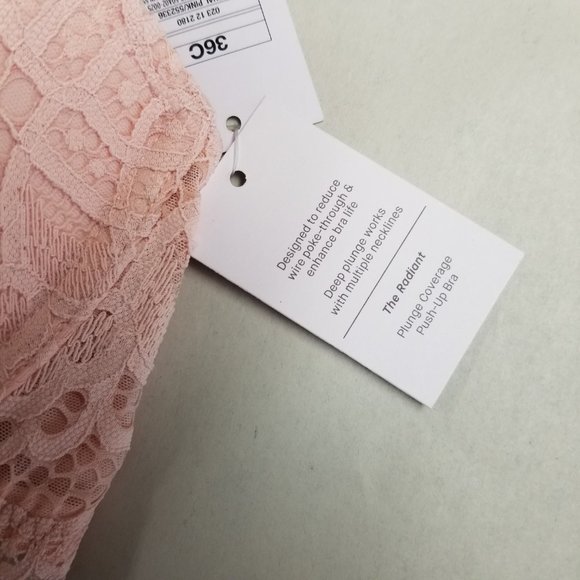 Auden Racerback Front Clasp Push-Up Bra Pink - Picture 4 of 5